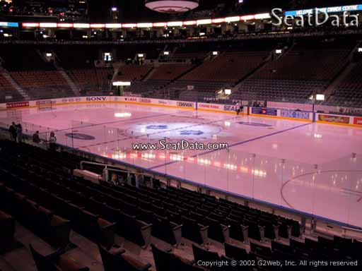 Seat view from section 106 at Scotiabank Arena, home of the Toronto Maple Leafs