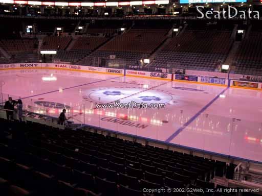 Seat view from section 107 at Scotiabank Arena, home of the Toronto Maple Leafs