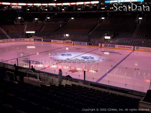 Seat view from section 118 at Scotiabank Arena, home of the Toronto Maple Leafs