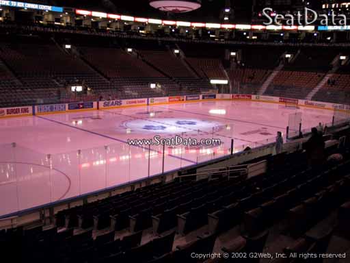 Seat view from section 121 at Scotiabank Arena, home of the Toronto Maple Leafs