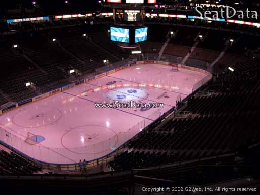Seat view from section 301 at Scotiabank Arena, home of the Toronto Maple Leafs