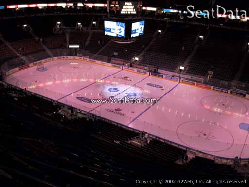 Seat view from section 307 at Scotiabank Arena, home of the Toronto Maple Leafs