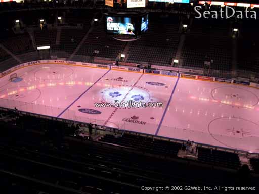 Seat view from section 308 at Scotiabank Arena, home of the Toronto Maple Leafs