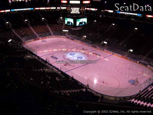 Seat view from section 318 at Scotiabank Arena, home of the Toronto Maple Leafs