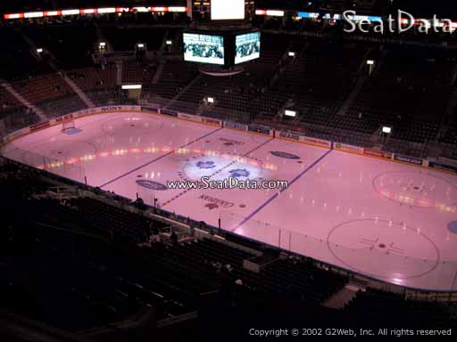 Seat view from section 319 at Scotiabank Arena, home of the Toronto Maple Leafs
