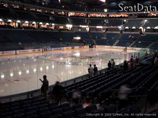 Seat view from section 104 at Amalie Arena, home of the Tampa Bay Lightning