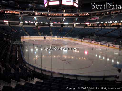 Seat view from section 110 at Amalie Arena, home of the Tampa Bay Lightning