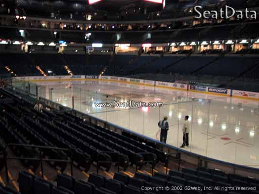 Seat view from section 128 at Amalie Arena, home of the Tampa Bay Lightning