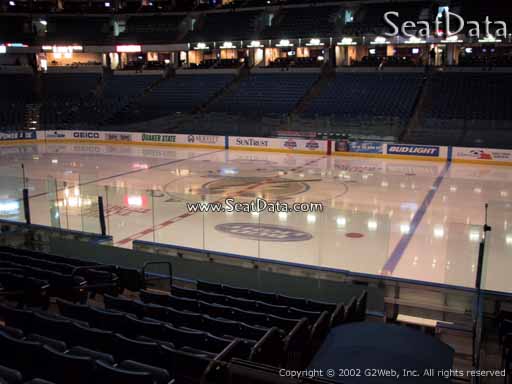 Seat view from section 130 at Amalie Arena, home of the Tampa Bay Lightning