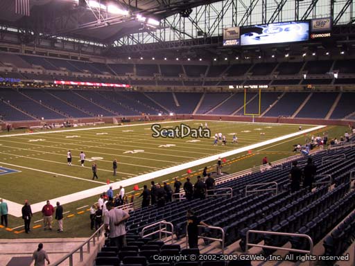 Seat view from section 100 at Ford Field, home of the Detroit Lions