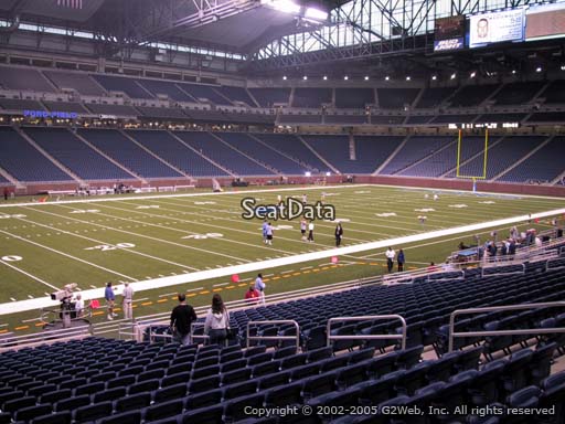 Seat view from section 102 at Ford Field, home of the Detroit Lions