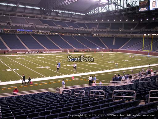 Seat view from section 103 at Ford Field, home of the Detroit Lions
