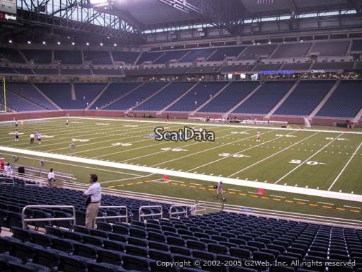 Seat view from section 109 at Ford Field, home of the Detroit Lions