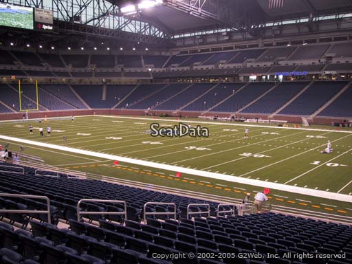 Seat view from section 110 at Ford Field, home of the Detroit Lions