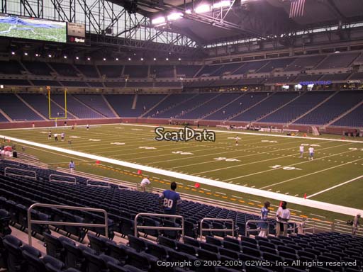 Seat view from section 111 at Ford Field, home of the Detroit Lions