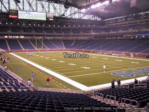 Seat view from section 113 at Ford Field, home of the Detroit Lions