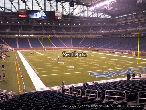 Seat view from section 114 at Ford Field, home of the Detroit Lions