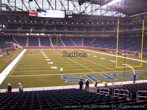 Seat view from section 115 at Ford Field, home of the Detroit Lions