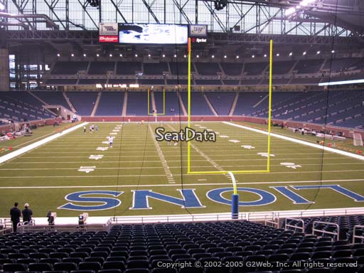Seat view from section 116 at Ford Field, home of the Detroit Lions