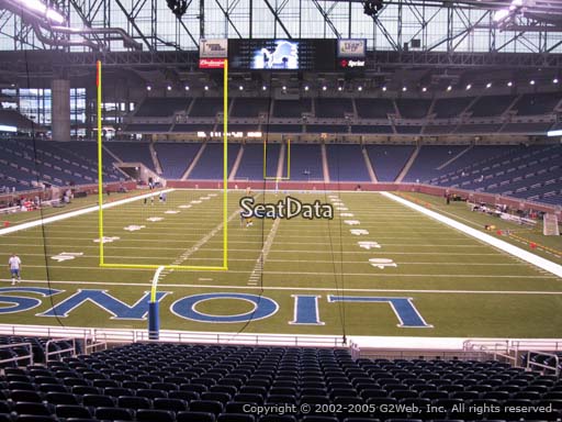 Seat view from section 117 at Ford Field, home of the Detroit Lions