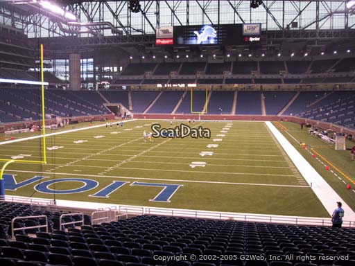 Seat view from section 118 at Ford Field, home of the Detroit Lions