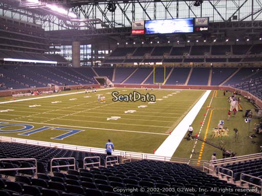 Seat view from section 119 at Ford Field, home of the Detroit Lions