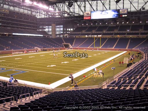 Seat view from section 120 at Ford Field, home of the Detroit Lions