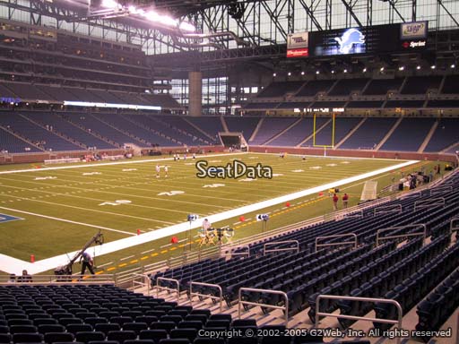 Seat view from section 121 at Ford Field, home of the Detroit Lions
