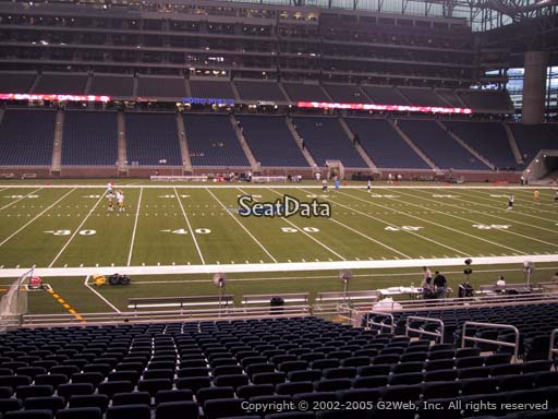 Seat view from section 126 at Ford Field, home of the Detroit Lions