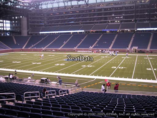 Seat view from section 129 at Ford Field, home of the Detroit Lions