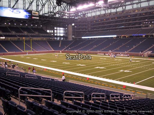 Seat view from section 132 at Ford Field, home of the Detroit Lions