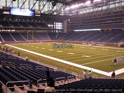 Seat view from section 133 at Ford Field, home of the Detroit Lions