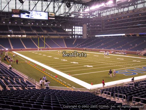 Seat view from section 134 at Ford Field, home of the Detroit Lions