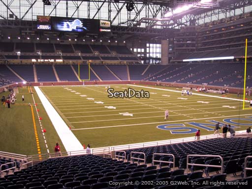 Seat view from section 135 at Ford Field, home of the Detroit Lions