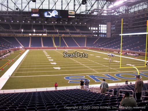 Seat view from section 136 at Ford Field, home of the Detroit Lions