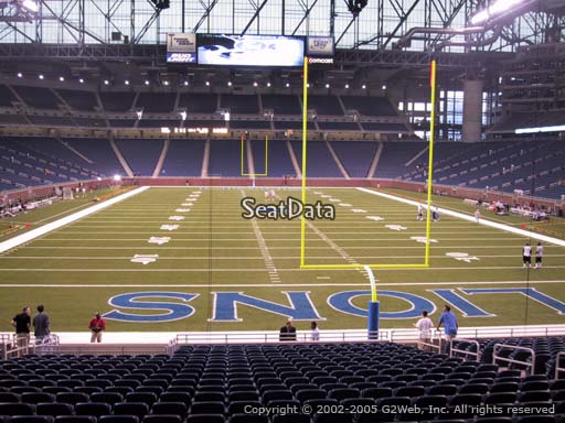 Seat view from section 137 at Ford Field, home of the Detroit Lions