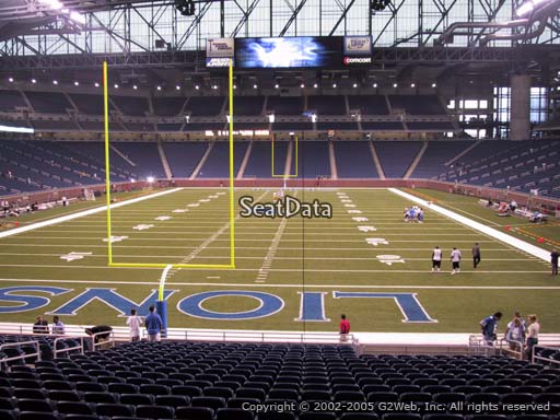 Seat view from section 138 at Ford Field, home of the Detroit Lions
