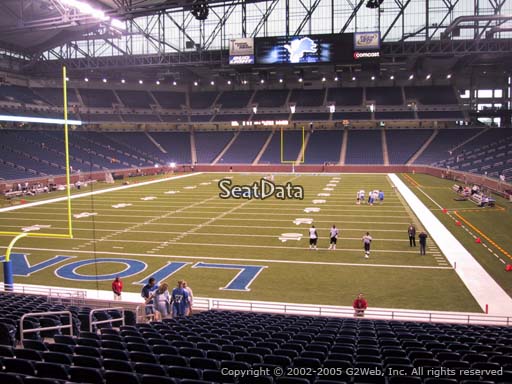 Seat view from section 139 at Ford Field, home of the Detroit Lions