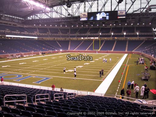 Seat view from section 140 at Ford Field, home of the Detroit Lions