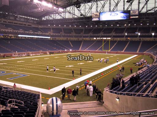 Seat view from section 141 at Ford Field, home of the Detroit Lions