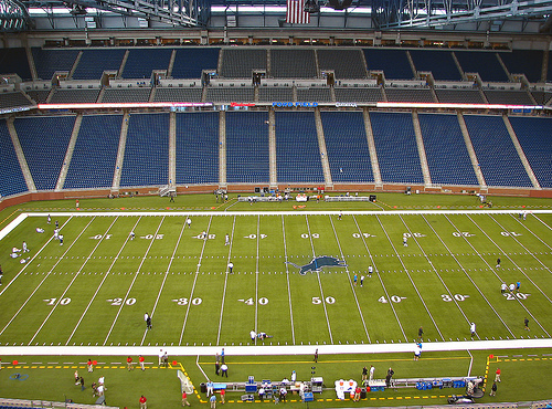 Seat view from section 206 at Ford Field, home of the Detroit Lions