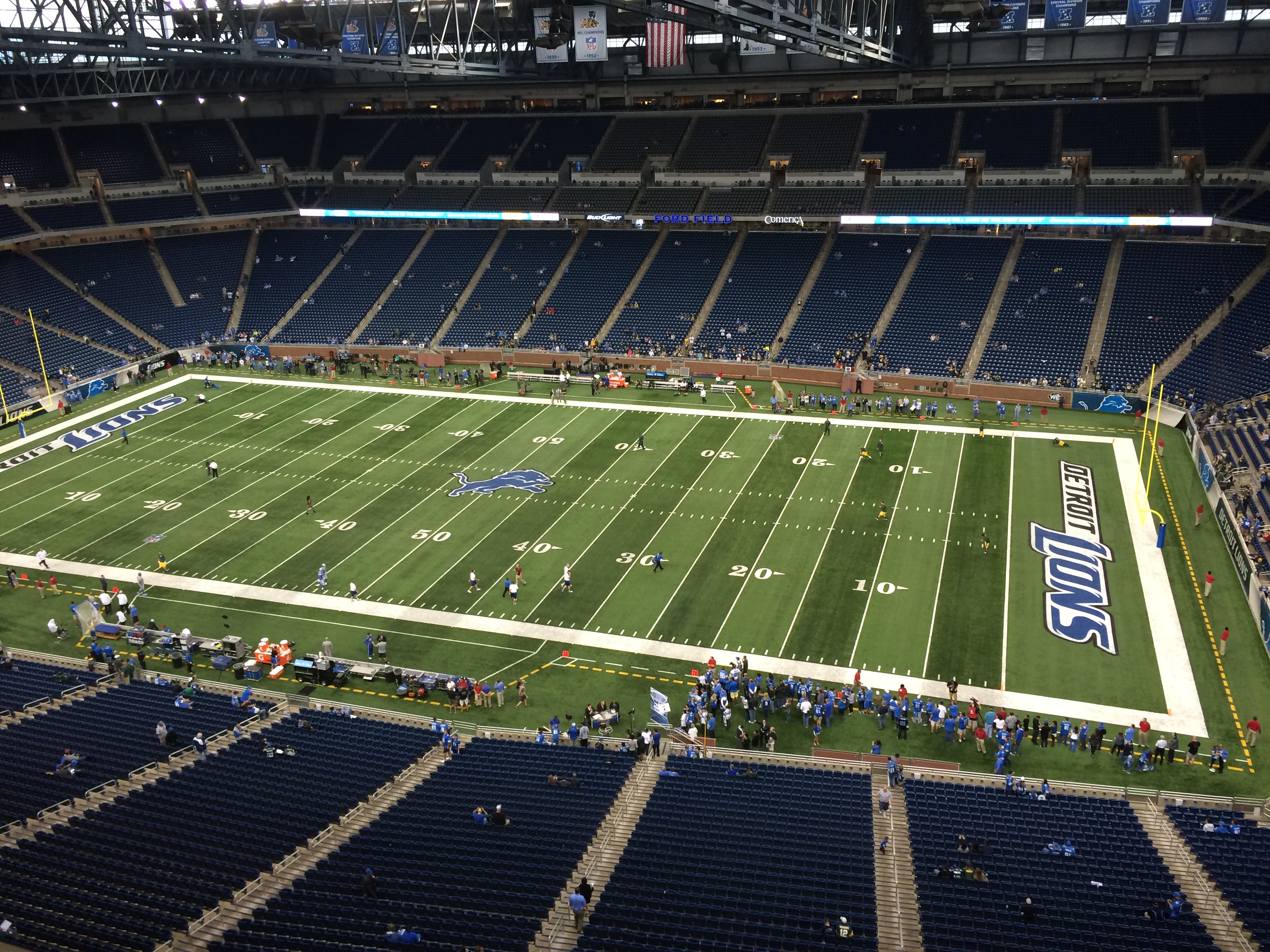 Seat view from section 210 at Ford Field, home of the Detroit Lions