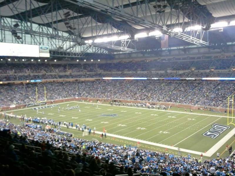 Seat view from section 214 at Ford Field, home of the Detroit Lions