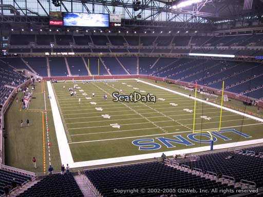 Seat view from section 216 at Ford Field, home of the Detroit Lions