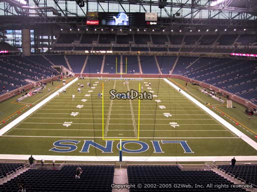 Seat view from section 218 at Ford Field, home of the Detroit Lions