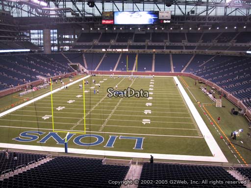 Seat view from section 219 at Ford Field, home of the Detroit Lions