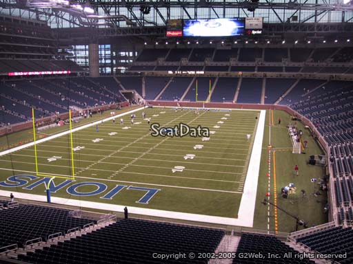 Seat view from section 220 at Ford Field, home of the Detroit Lions