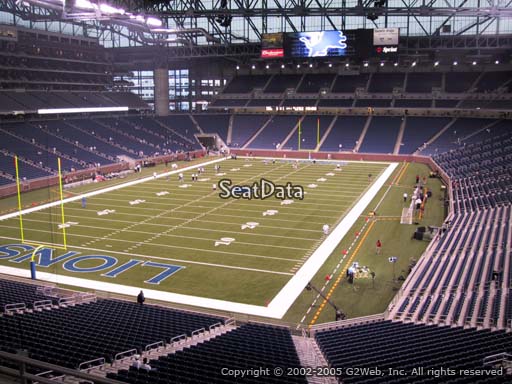 Seat view from section 221 at Ford Field, home of the Detroit Lions