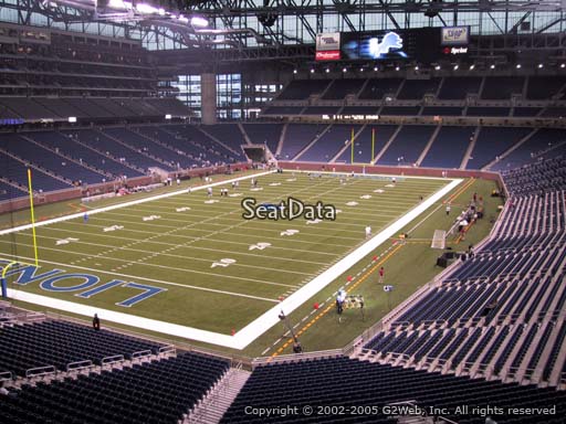 Seat view from section 222 at Ford Field, home of the Detroit Lions