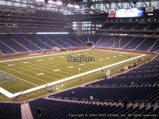 Seat view from section 224 at Ford Field, home of the Detroit Lions